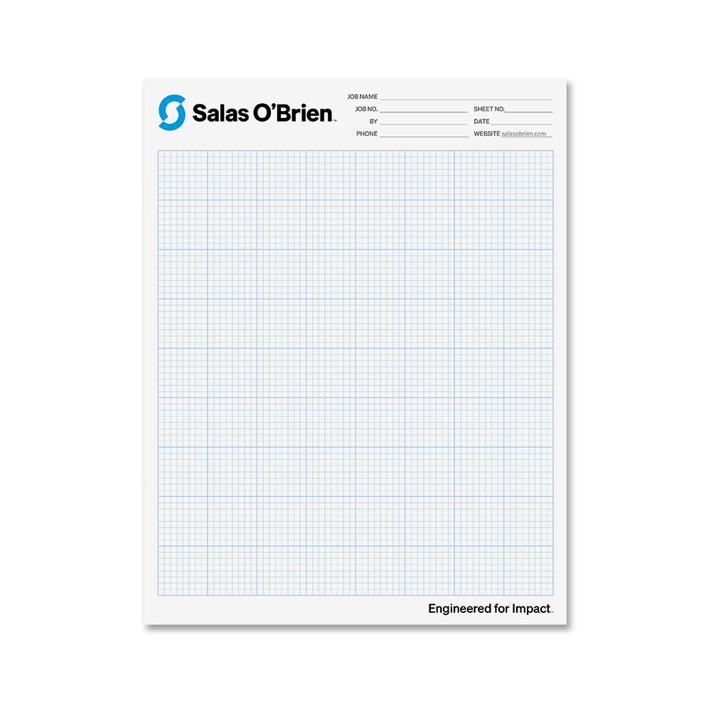 Full Color Graph Pad /25 Sheets per Pad