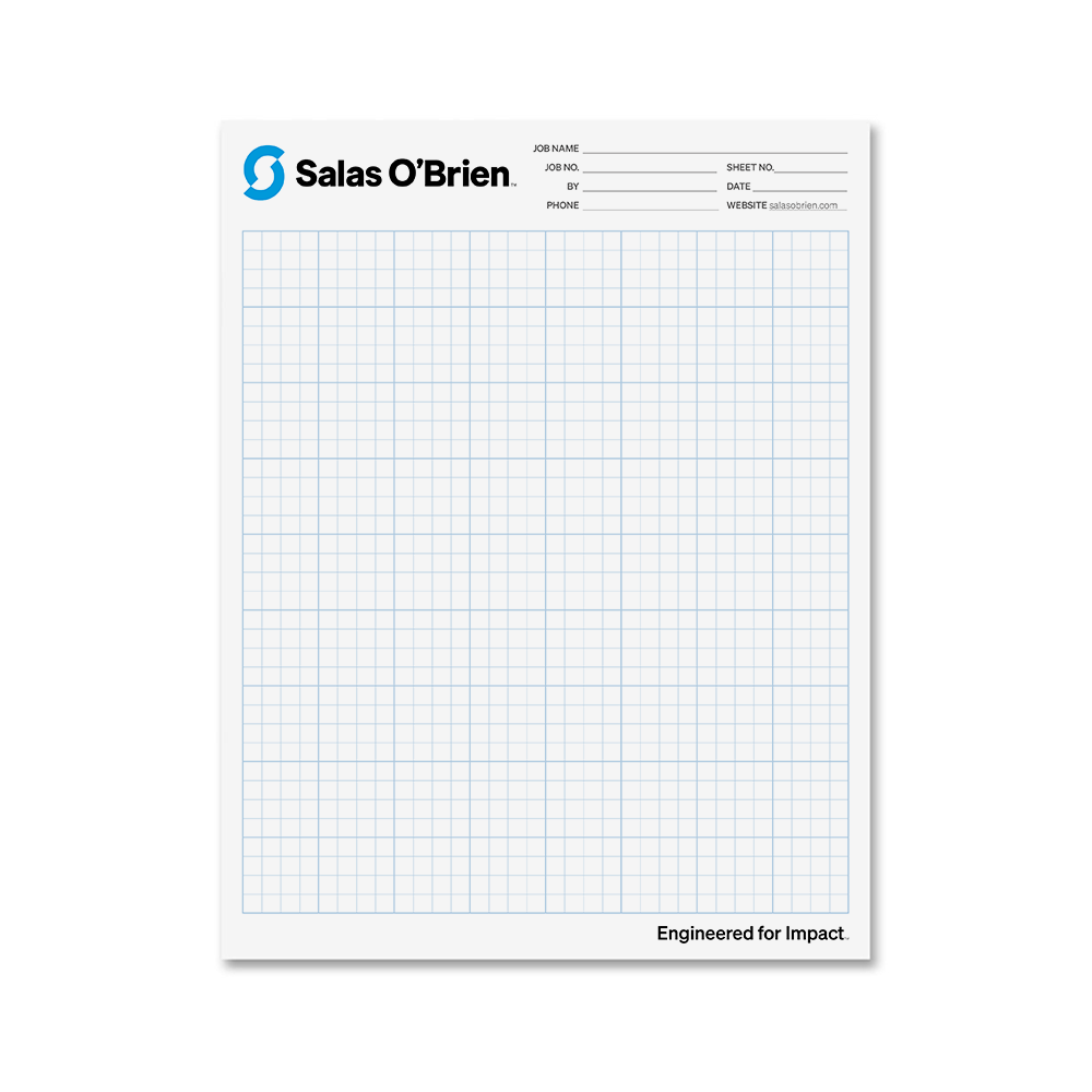 Full Color Graph Pad /25 Sheets per Pad