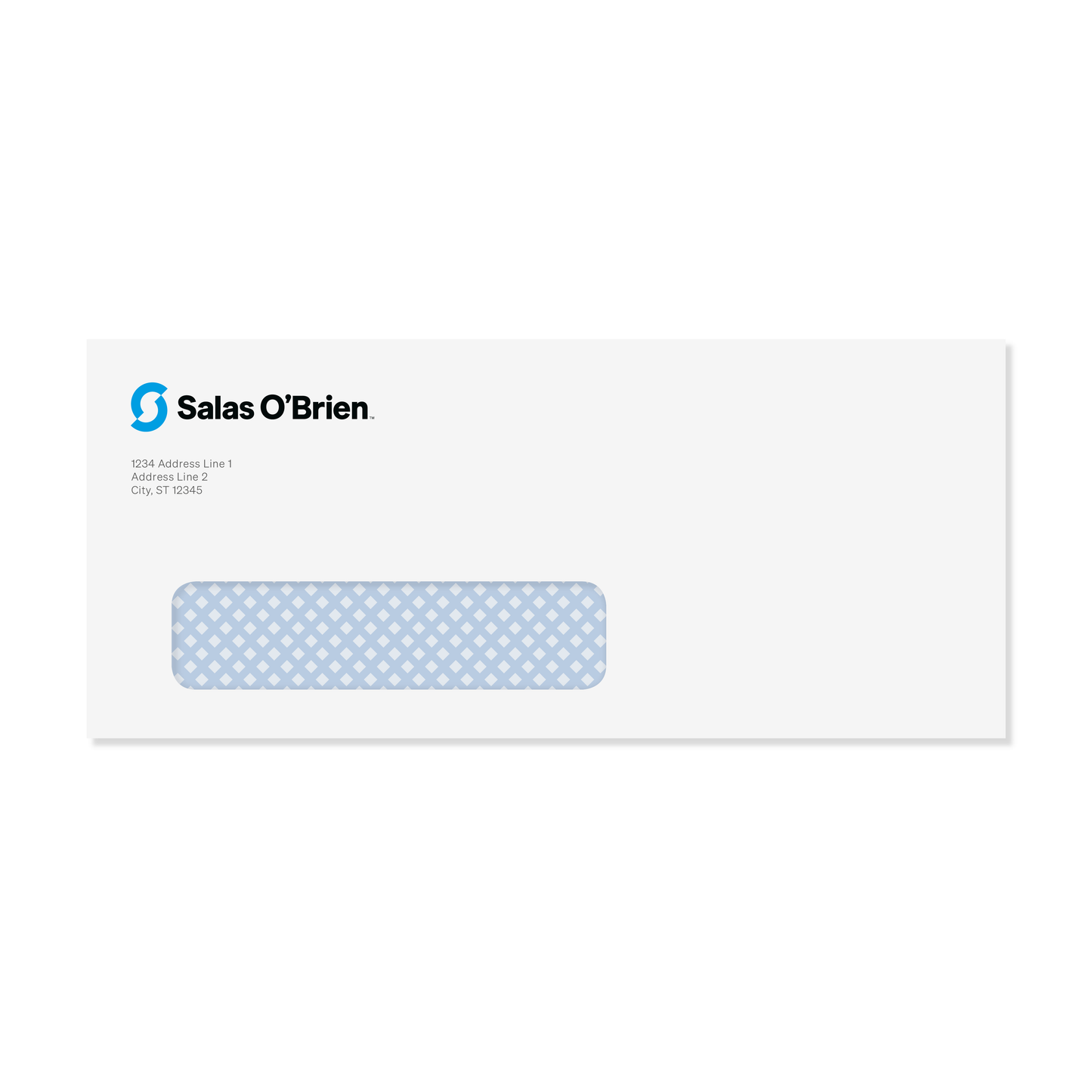 #10 Full Color Business Envelope with left window